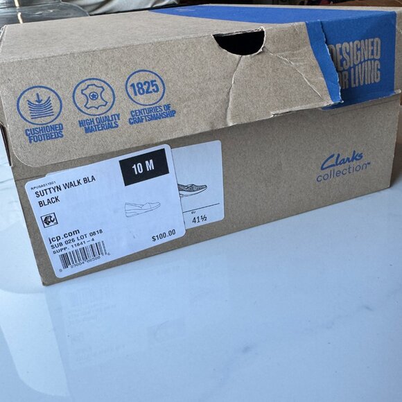 NWT Leather Clarks Suttyn Walk Wedge Slip-On - 10M - Picture 8 of 14